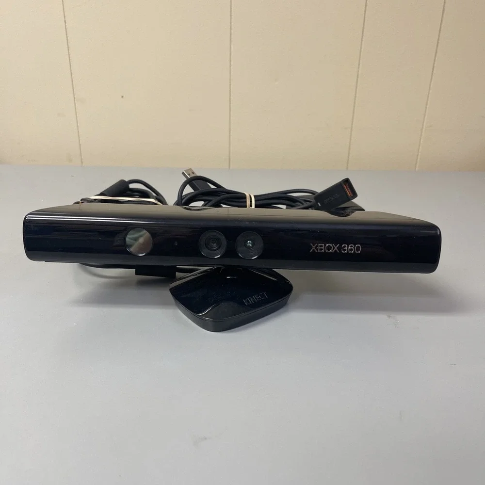Microsoft Kinect Sensor Bar for Xbox 360 1414 with AC Power Adapter 1429 Tested